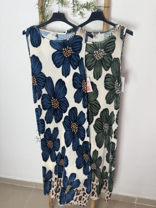 Vestido Plisado Flor