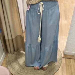 Pantalón Vaquero Volantes