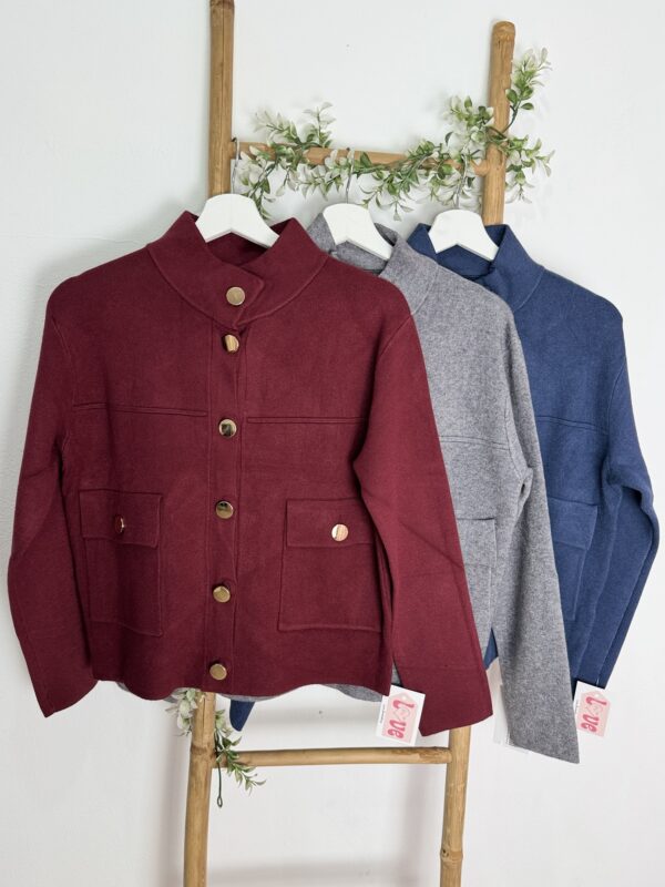 Chaqueta punto botones - Imagen 3