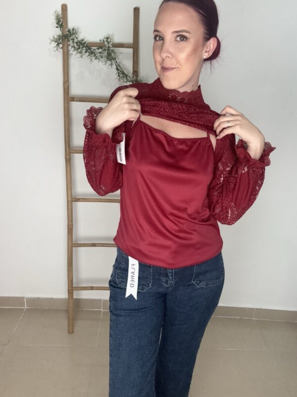 Blusa brocada - Imagen 5